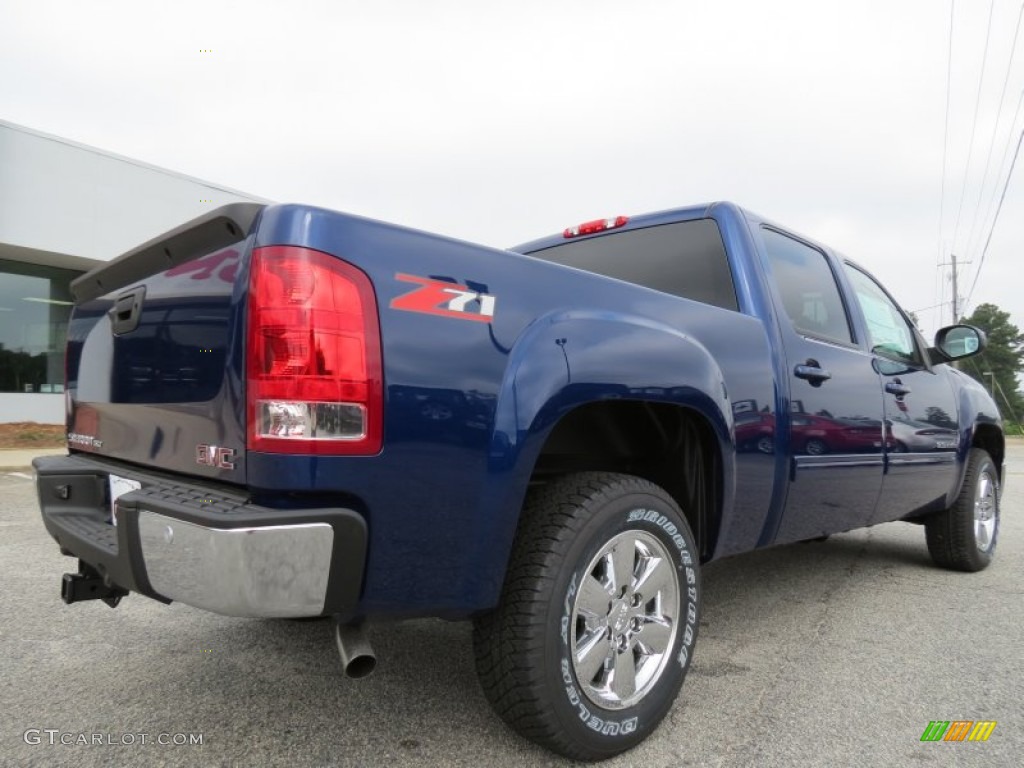 Heritage Blue Metallic 2013 GMC Sierra 1500 SLT Crew Cab Exterior Photo #71127575