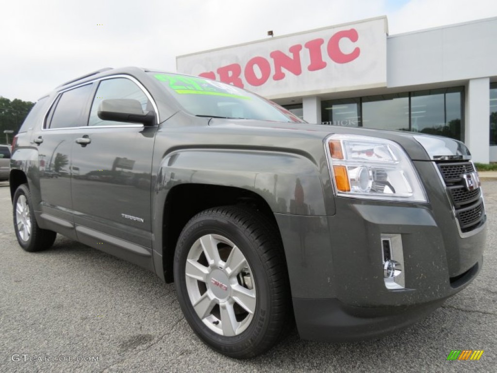 2012 Terrain SLE - Gray Green Metallic / Jet Black photo #1