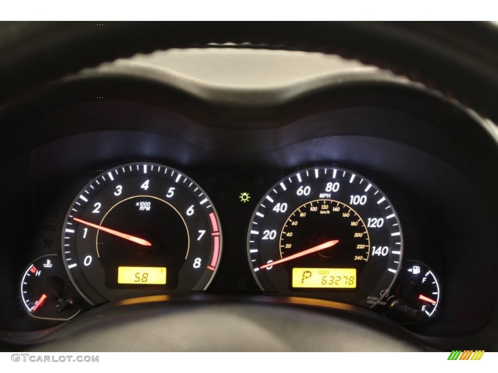 2010 Toyota Corolla S Gauges Photo #71127872