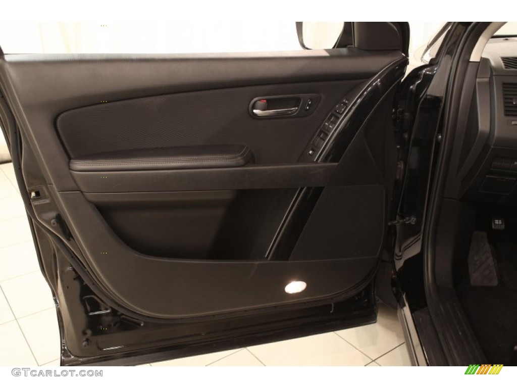 2010 Mazda CX-9 Sport AWD Black Door Panel Photo #71128055