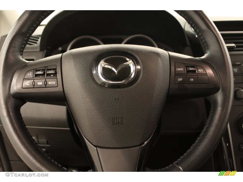 2010 Mazda CX-9 Sport AWD Black Steering Wheel Photo #71128067