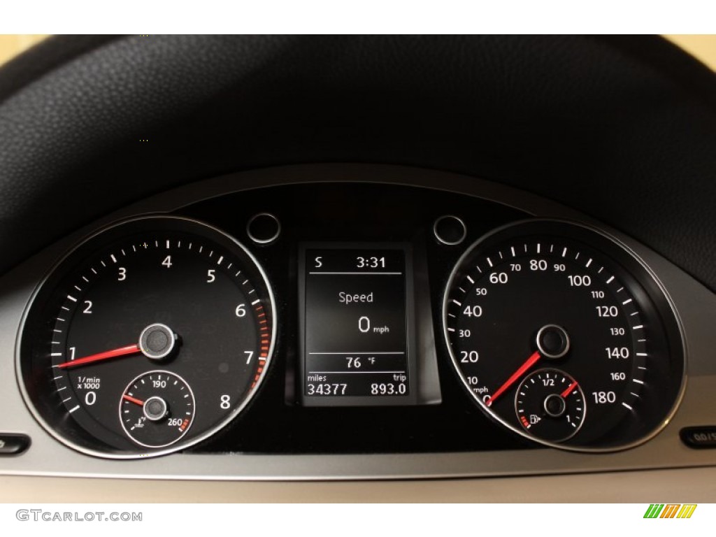 2010 Volkswagen CC Sport Gauges Photo #71128805