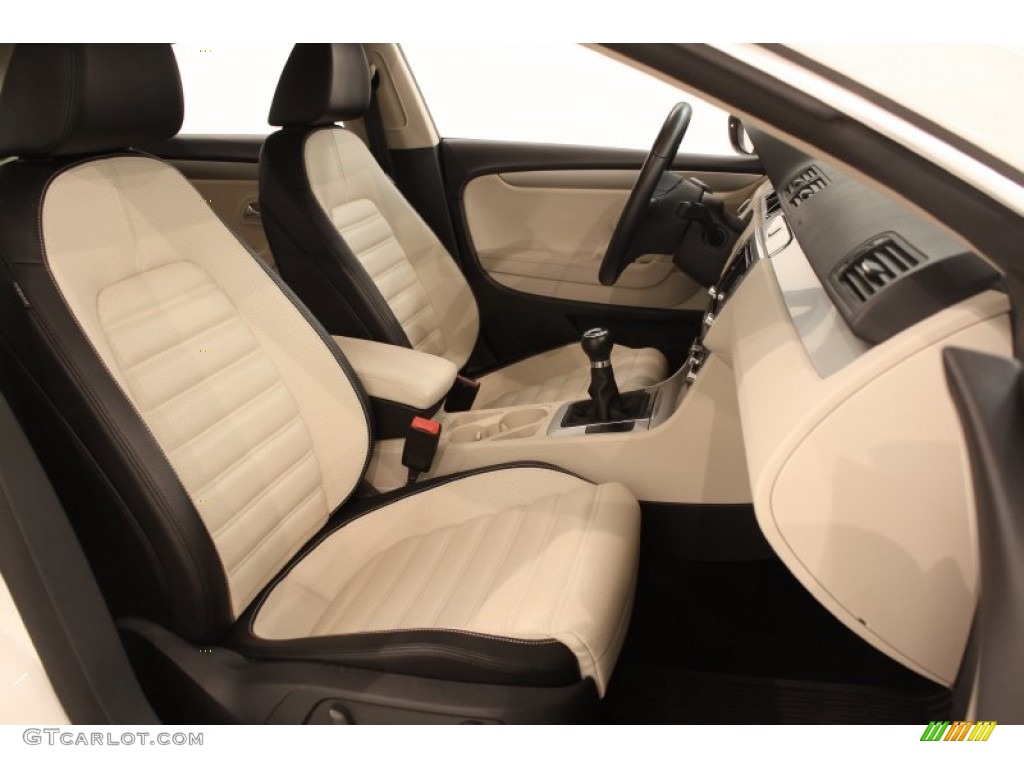 Cornsilk Beige Two Tone Interior 2010 Volkswagen CC Sport Photo #71128898