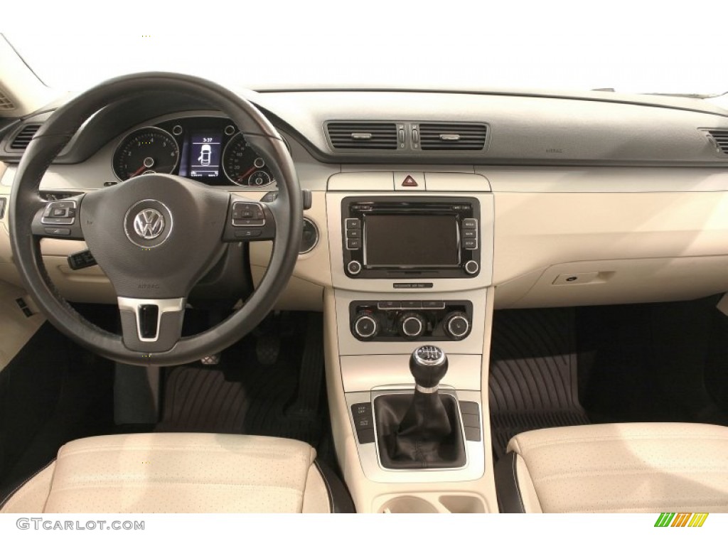 2010 Volkswagen CC Sport Cornsilk Beige Two Tone Dashboard Photo #71128925