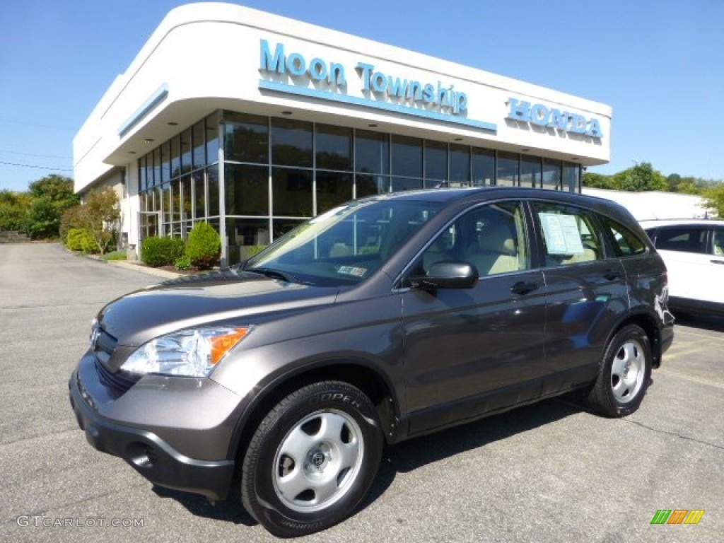 2009 CR-V LX 4WD - Urban Titanium Metallic / Ivory photo #1