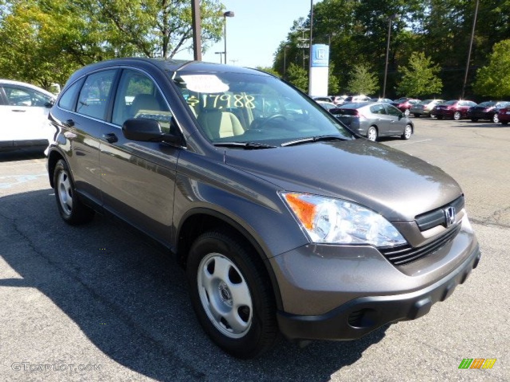 2009 CR-V LX 4WD - Urban Titanium Metallic / Ivory photo #7