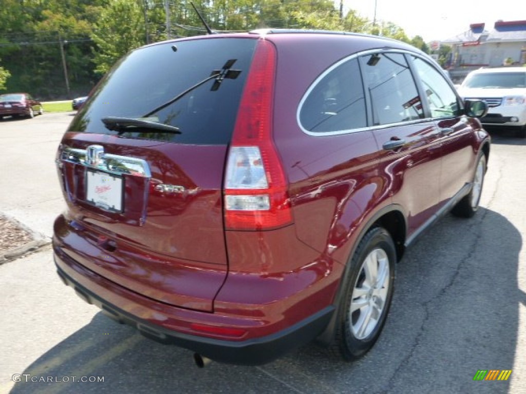 2010 CR-V EX AWD - Tango Red Pearl / Gray photo #5