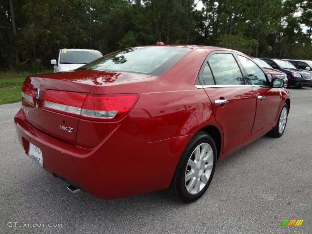 2010 MKZ FWD - Sangria Red Metallic / Light Camel photo #8