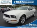 2005 Performance White Ford Mustang V6 Deluxe Convertible  photo #1