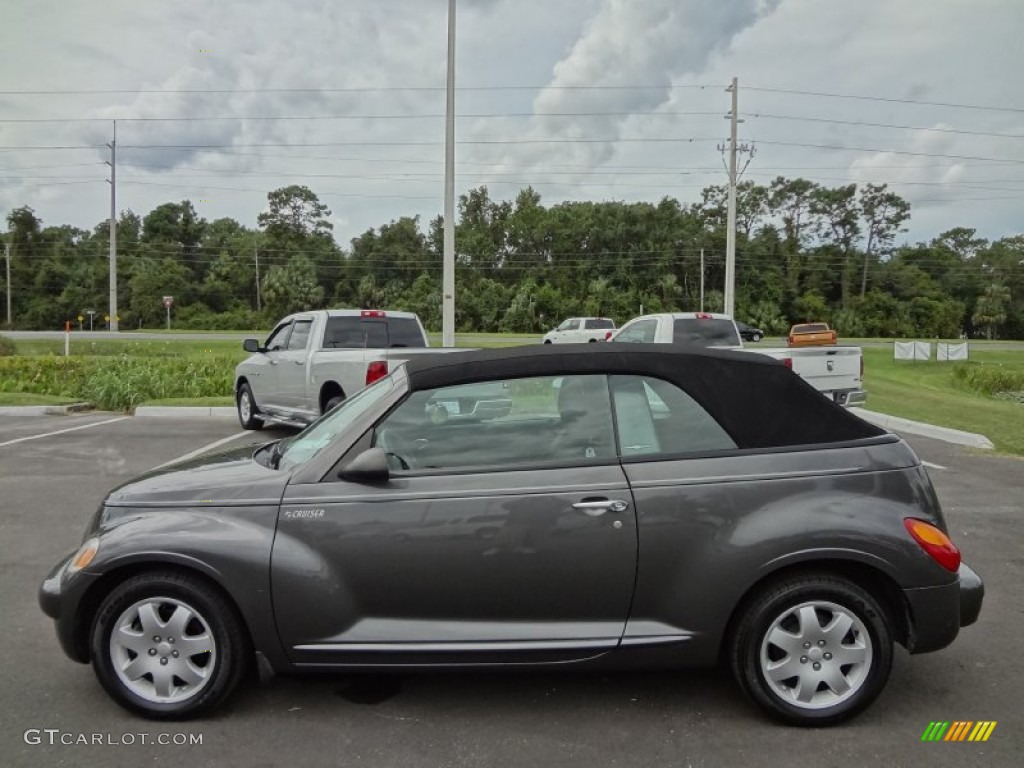 2005 PT Cruiser Touring Turbo Convertible - Graphite Gray Metallic / Dark Slate Gray photo #2