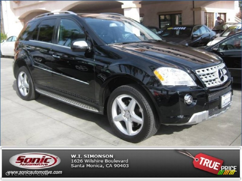 Black Mercedes-Benz ML