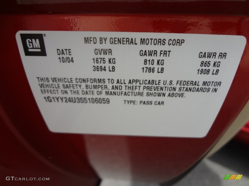 2005 Corvette Coupe - Magnetic Red Metallic / Cashmere photo #24