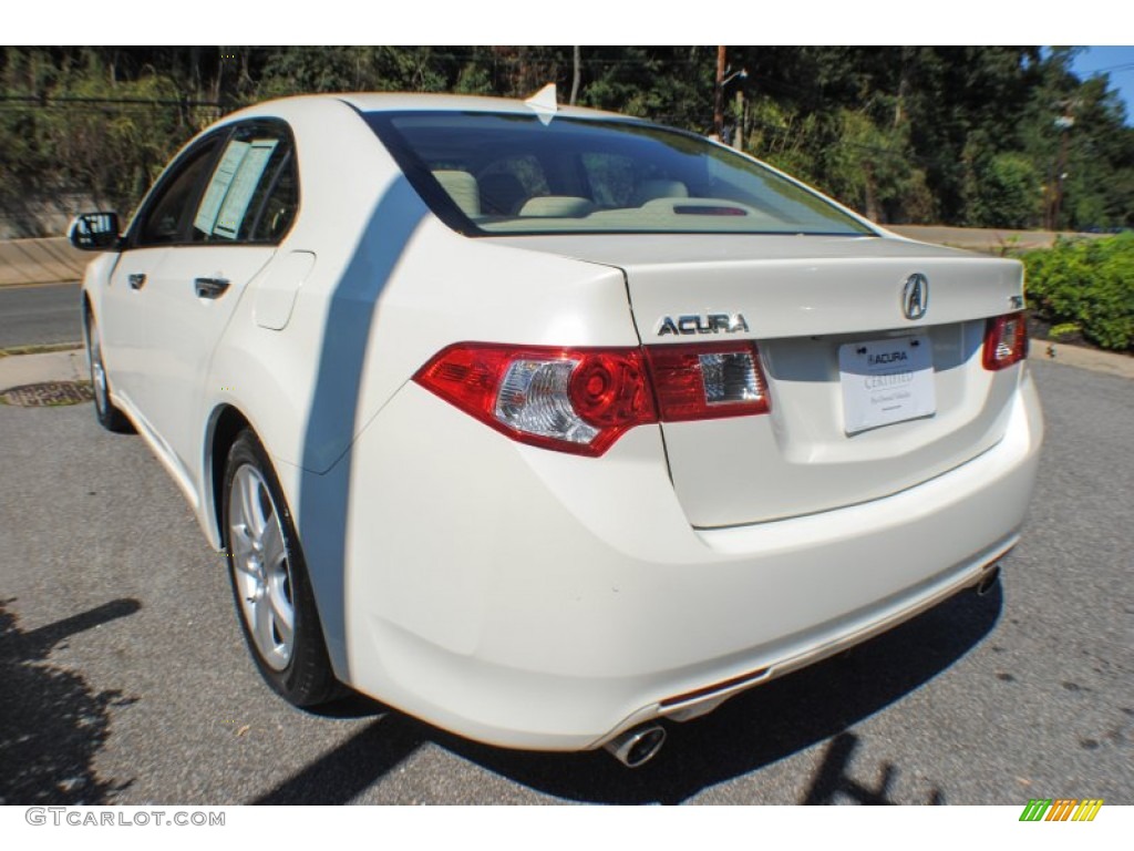 2010 TSX Sedan - Premium White Pearl / Parchment photo #6