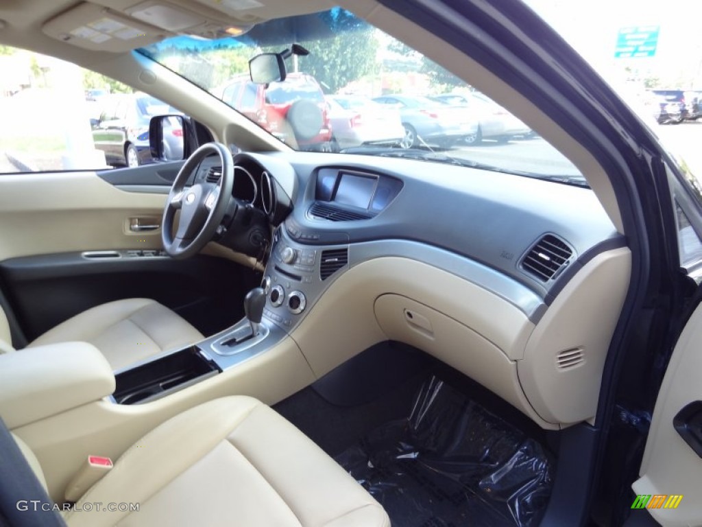 2008 Subaru Tribeca Limited 7 Passenger Desert Beige Dashboard Photo #71136217