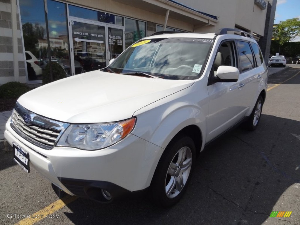 2009 Forester 2.5 X Limited - Satin White Pearl / Platinum photo #1