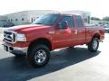 2005 Red Clearcoat Ford F250 Super Duty XLT SuperCab 4x4  photo #18