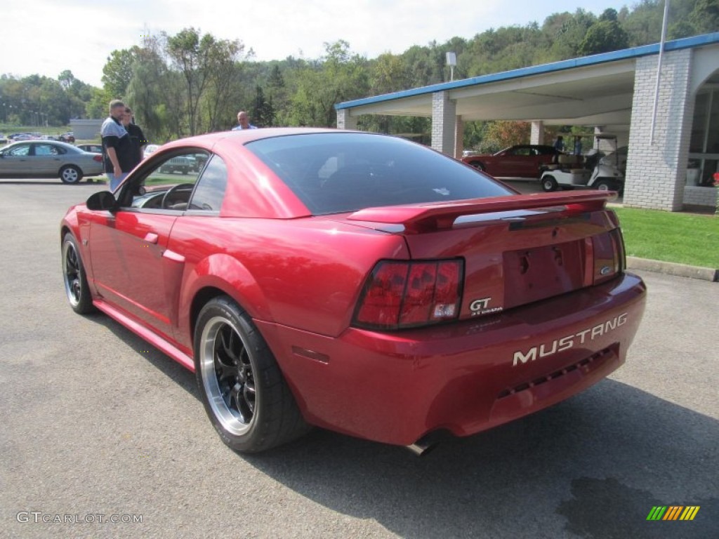 2001 Mustang GT Coupe - Laser Red Metallic / Medium Parchment photo #3