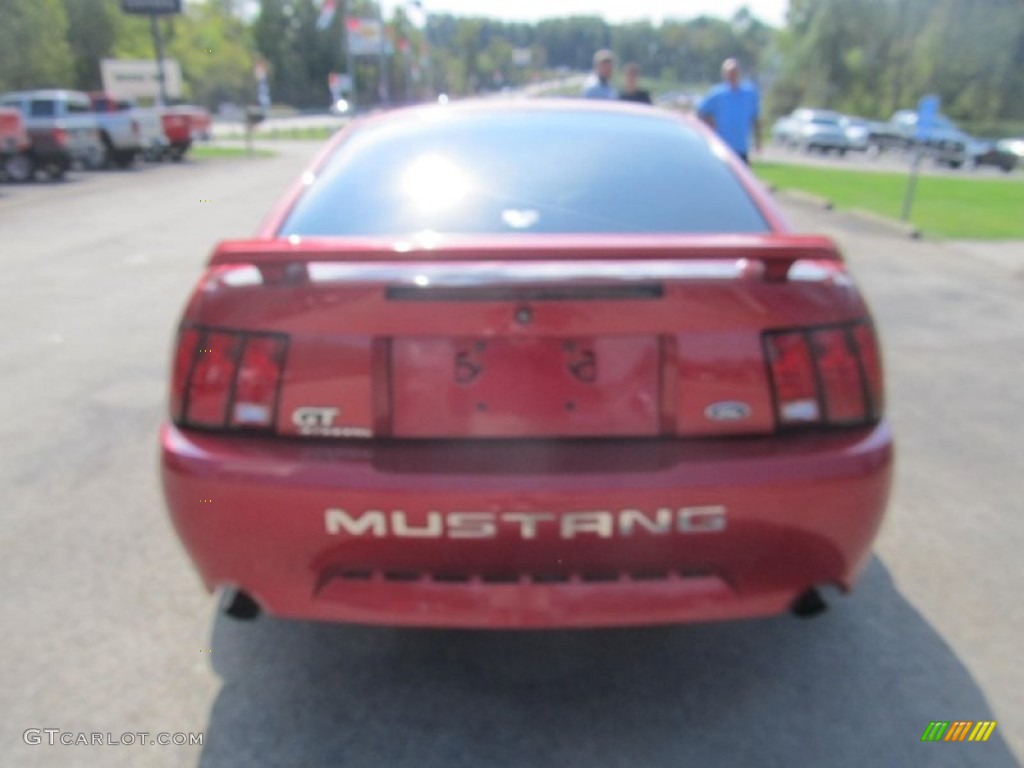 2001 Mustang GT Coupe - Laser Red Metallic / Medium Parchment photo #4