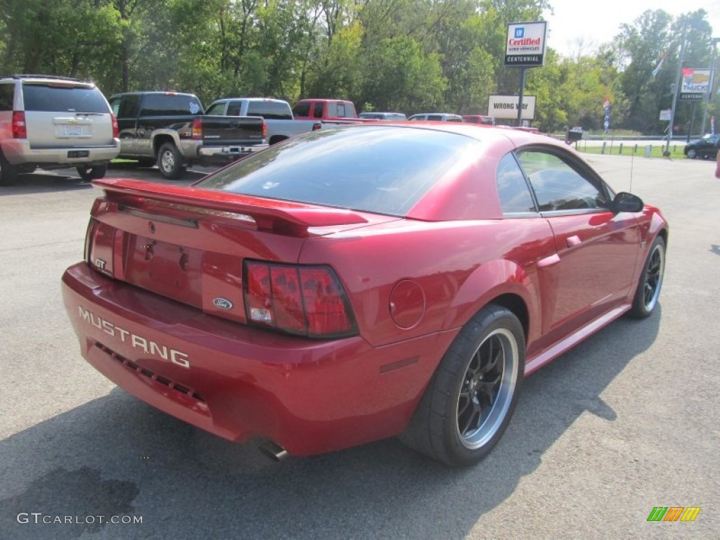 2001 Mustang GT Coupe - Laser Red Metallic / Medium Parchment photo #5