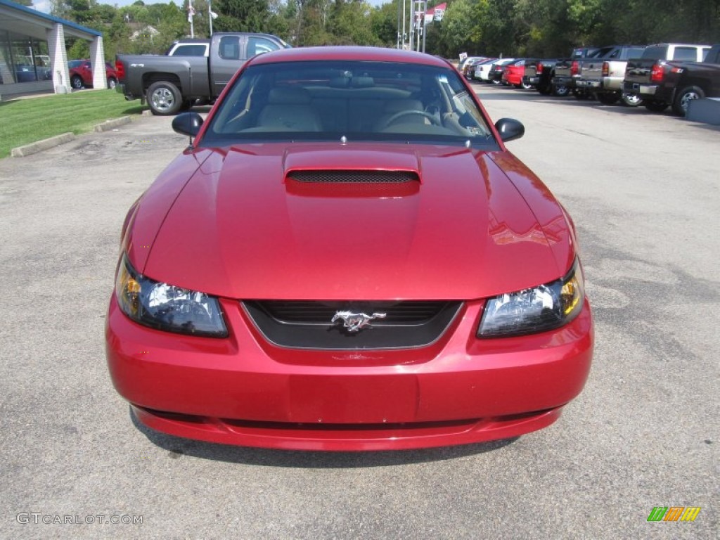 2001 Mustang GT Coupe - Laser Red Metallic / Medium Parchment photo #10