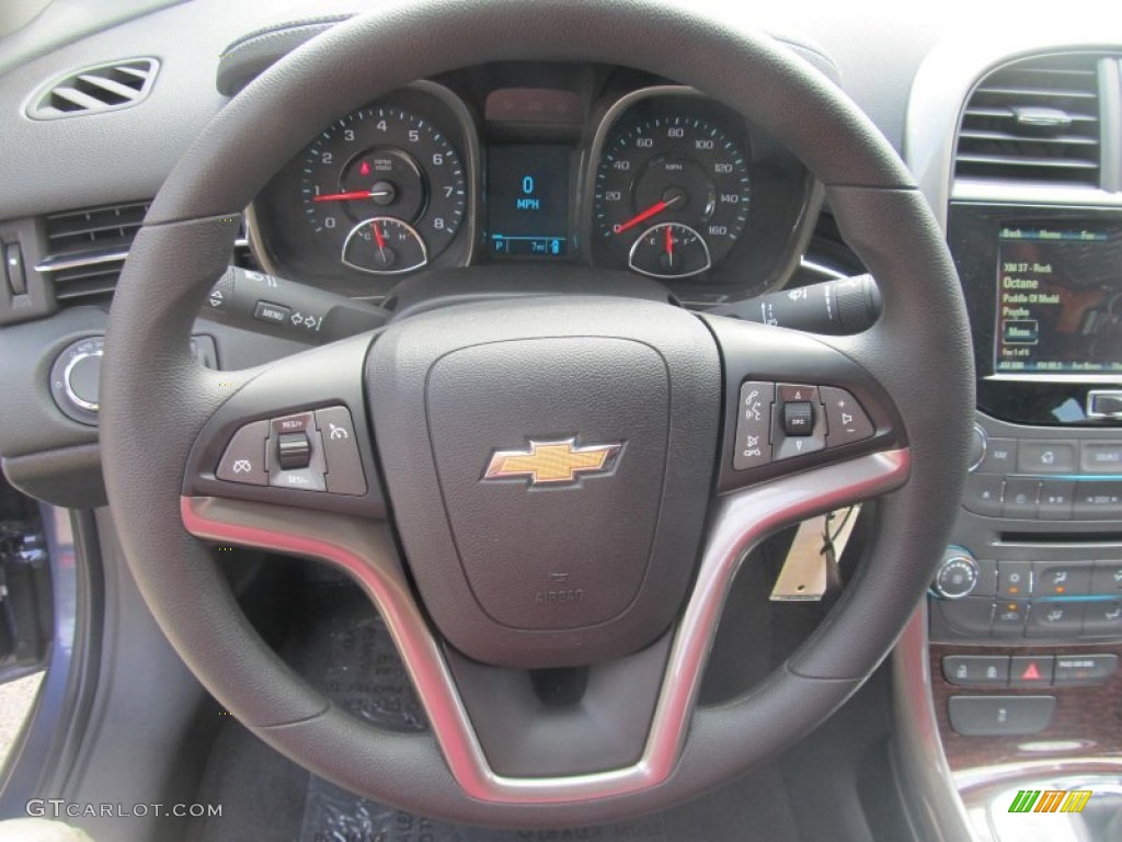 2013 Chevrolet Malibu LT Jet Black Steering Wheel Photo #71138478