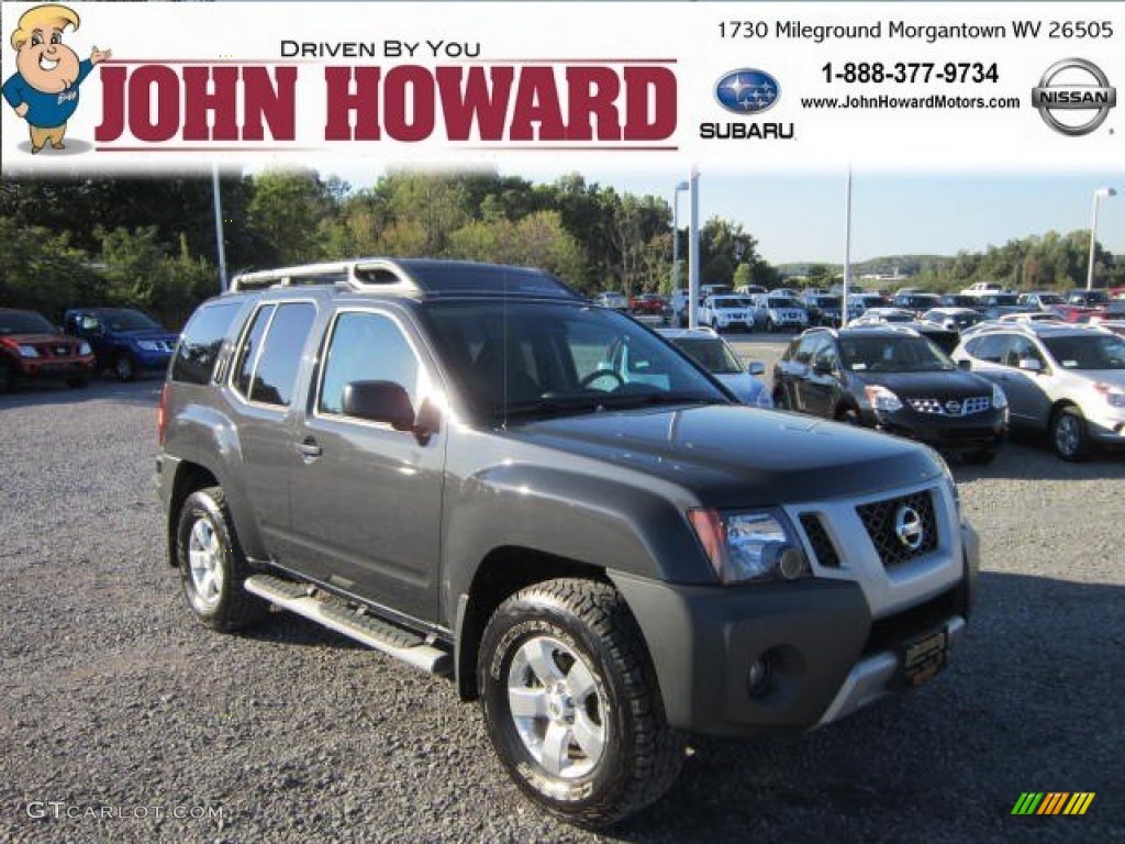 2010 Xterra S 4x4 - Night Armor Metallic / Gray photo #1