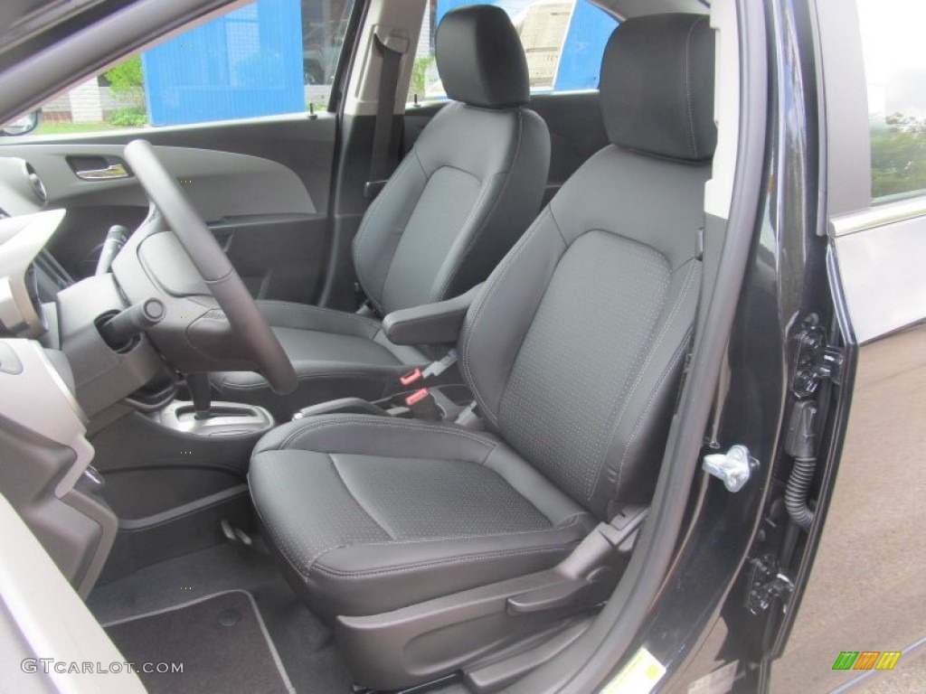 Jet Black/Dark Titanium Interior 2013 Chevrolet Sonic LTZ Sedan Photo #71139003