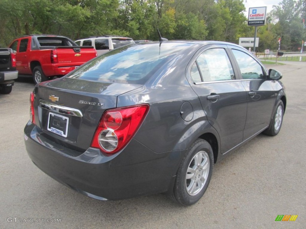 2013 Sonic LT Sedan - Cyber Gray Metallic / Dark Pewter/Dark Titanium photo #5