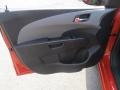 Jet Black/Dark Titanium 2013 Chevrolet Sonic LTZ Hatch Door Panel