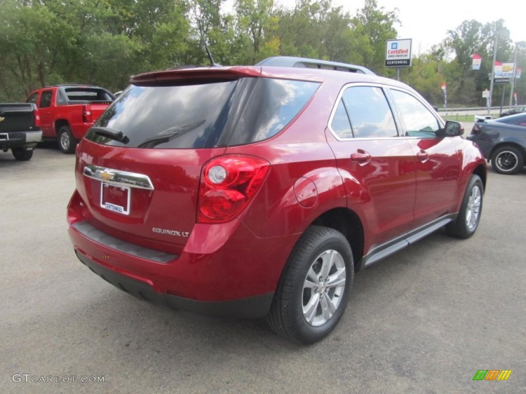 2013 Equinox LT AWD - Crystal Red Tintcoat / Jet Black photo #6