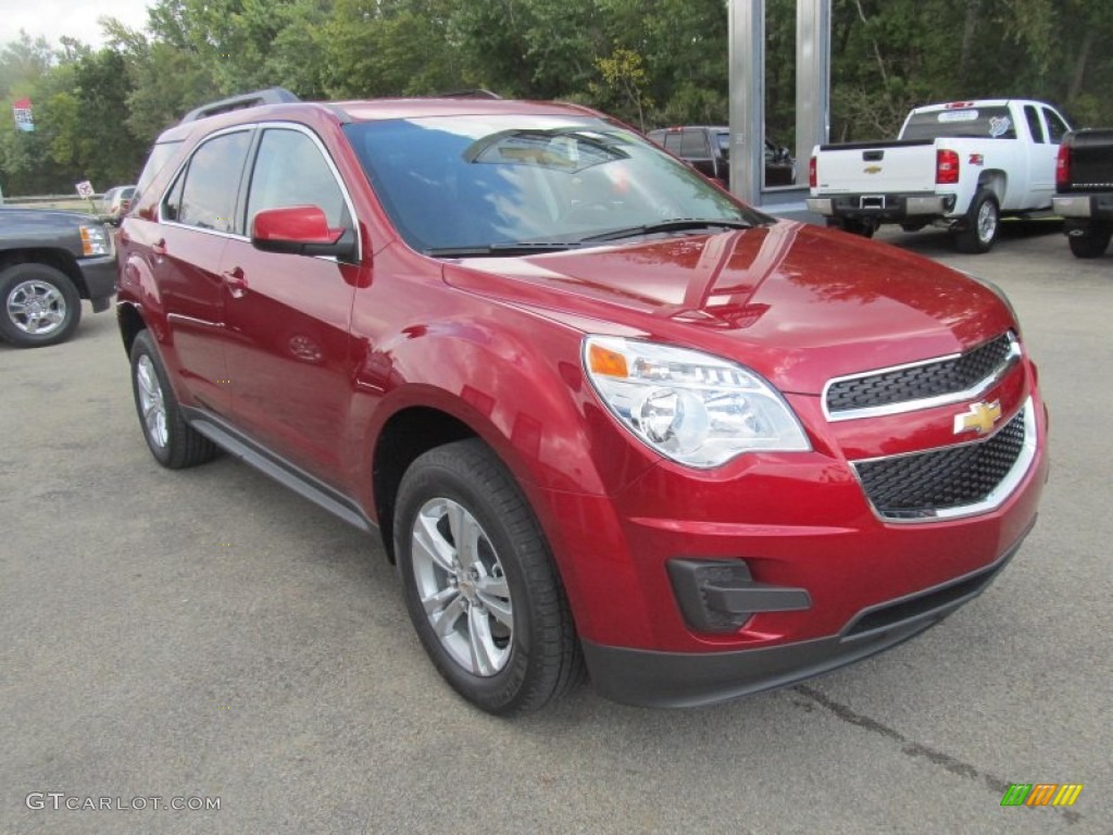 2013 Equinox LT AWD - Crystal Red Tintcoat / Jet Black photo #9