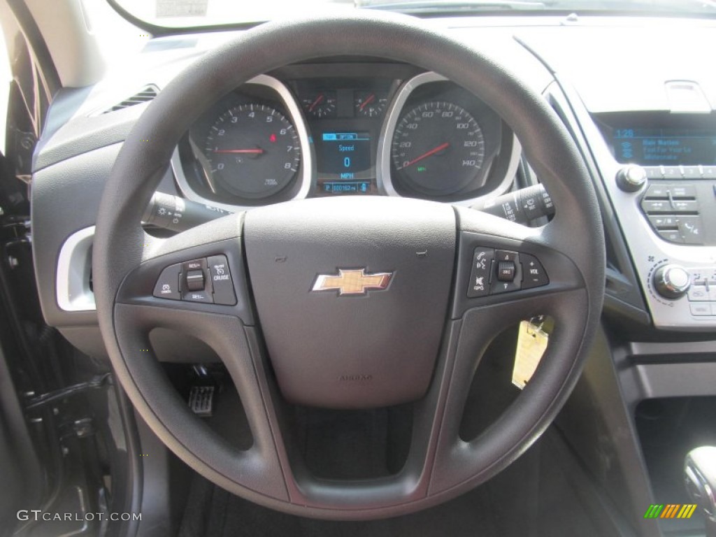 2013 Equinox LS - Ashen Gray Metallic / Jet Black photo #13