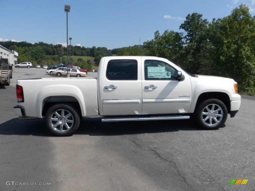 White Diamond Tricoat 2013 GMC Sierra 1500 Denali Crew Cab AWD Exterior Photo #71141328