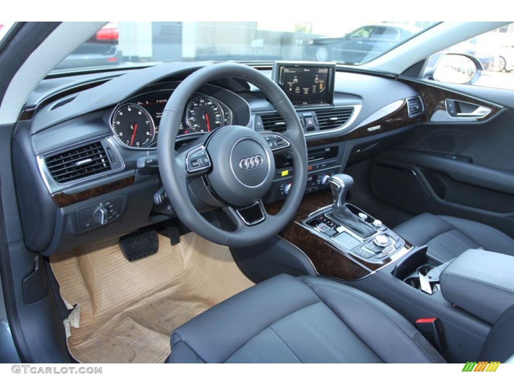 Black Interior 2013 Audi A7 3.0T quattro Prestige Photo #71143725