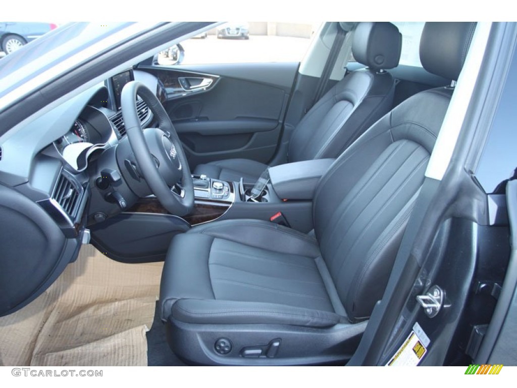 Black Interior 2013 Audi A7 3.0T quattro Prestige Photo #71143734