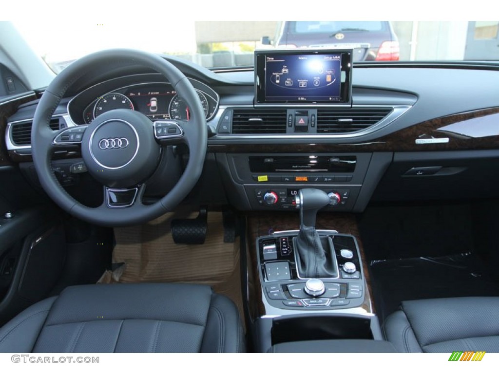 2013 Audi A7 3.0T quattro Prestige Black Dashboard Photo #71143770