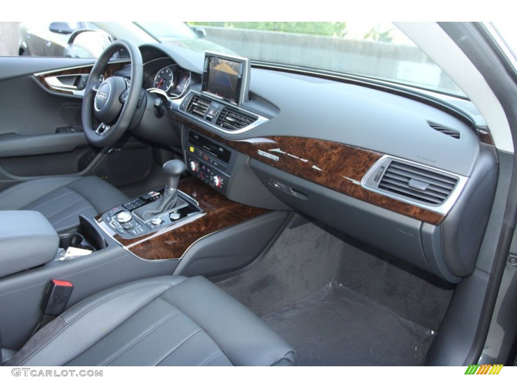 2013 Audi A7 3.0T quattro Prestige Black Dashboard Photo #71143854