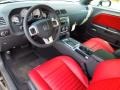 Radar Red/Dark Slate Gray Prime Interior Photo for 2013 Dodge Challenger #71144469