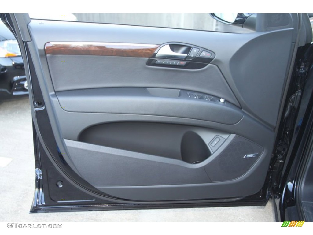 2013 Audi Q7 3.0 TDI quattro Black Door Panel Photo #71144712