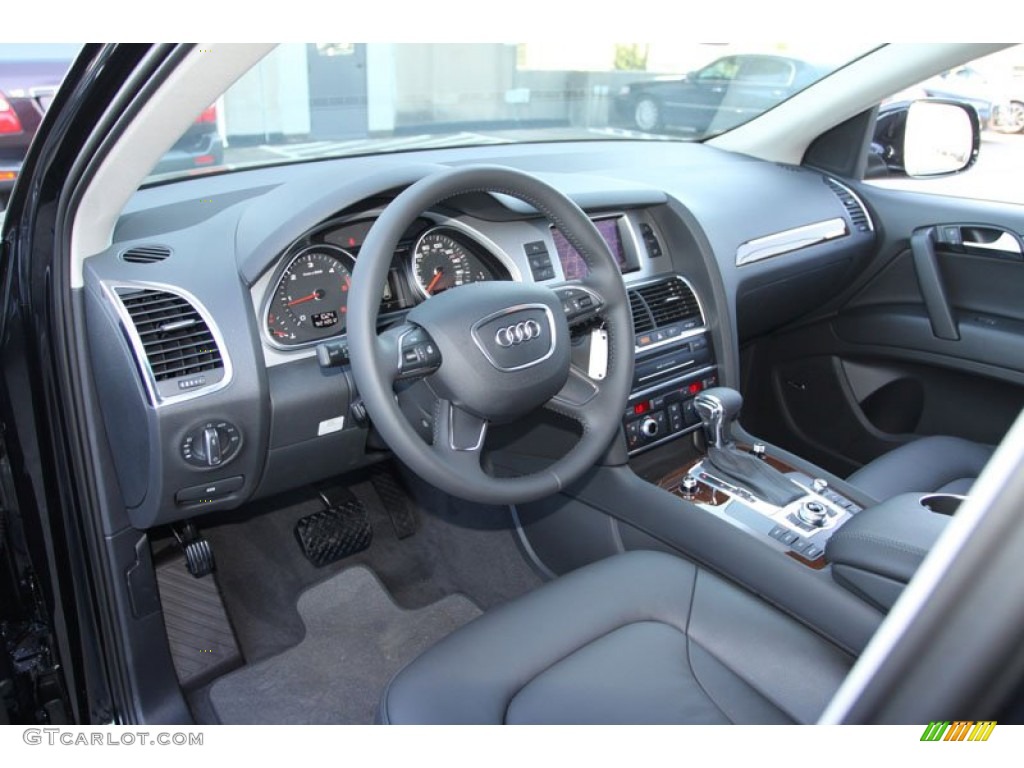 Black Interior 2013 Audi Q7 3.0 TDI quattro Photo #71144721