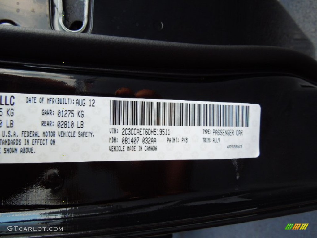 2013 300 Color Code PX8 for Gloss Black Photo #71144992