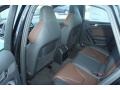 Black/Chestnut Brown 2013 Audi S4 3.0T quattro Sedan Interior Color