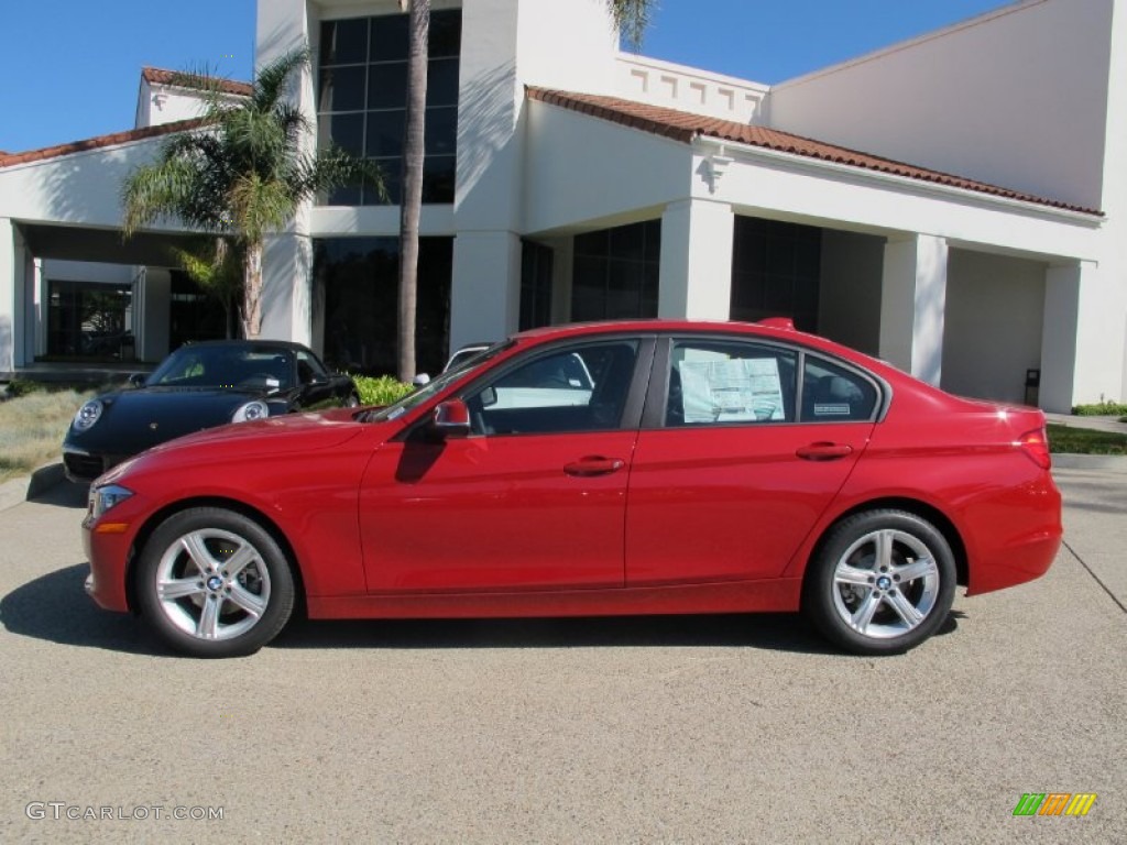 2013 3 Series 328i Sedan - Melbourne Red Metallic / Black photo #2