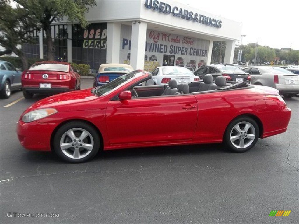 2006 Solara SLE V6 Convertible - Absolutely Red / Charcoal photo #41