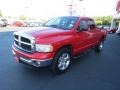 2005 Flame Red Dodge Ram 1500 SLT Quad Cab  photo #3