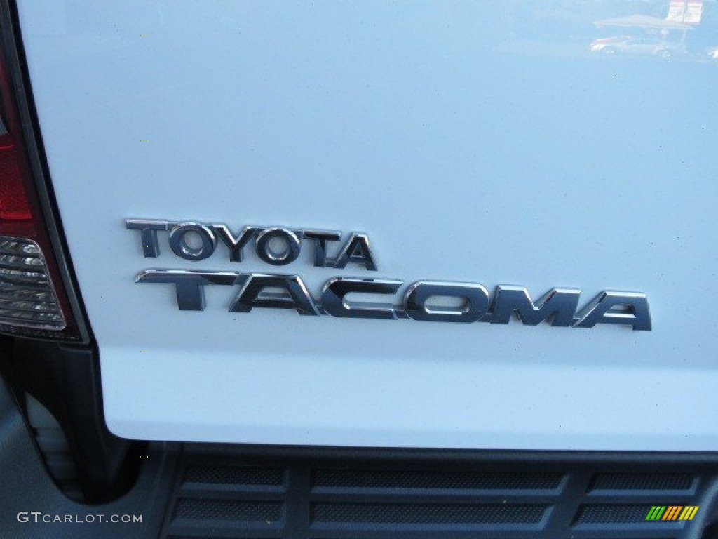 2010 Tacoma Regular Cab - Super White / Graphite photo #12