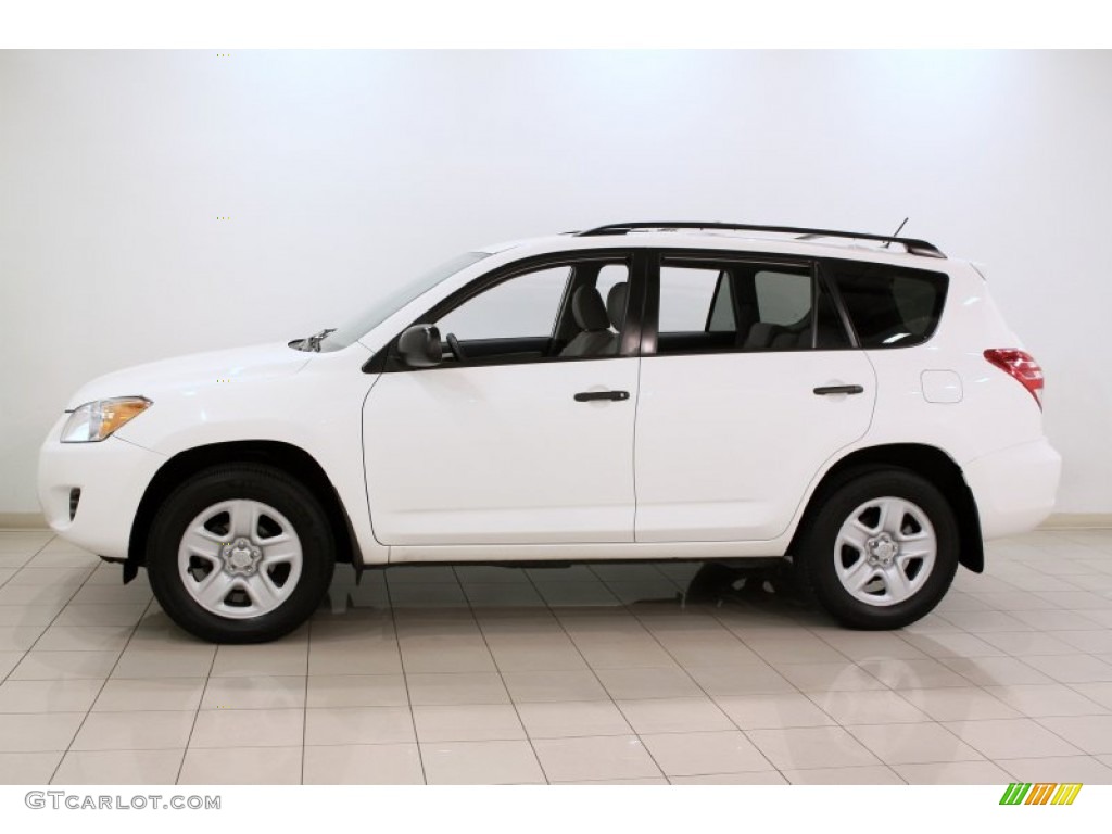 2010 RAV4 I4 4WD - Super White / Ash Gray photo #4