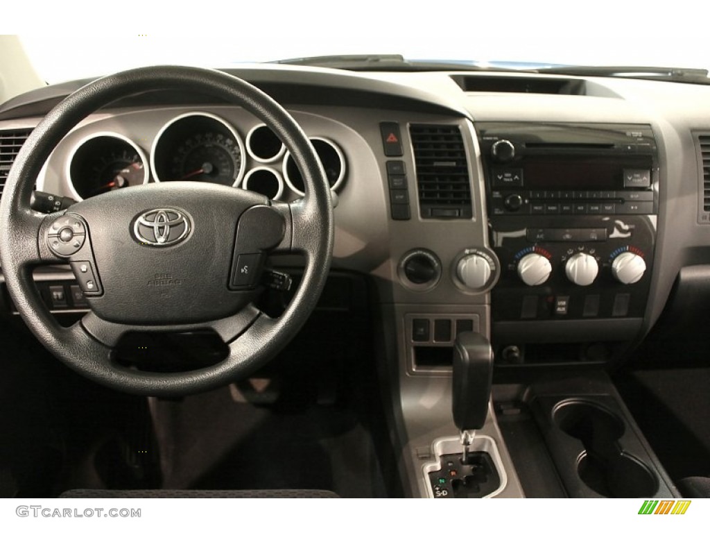 2010 Toyota Tundra SR5 Double Cab 4x4 Black Dashboard Photo #71147646