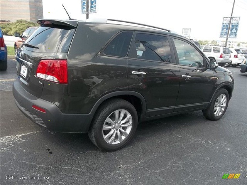 2011 Sorento EX - Tuscan Olive / Black photo #3