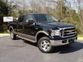 2005 Black Ford F250 Super Duty Lariat FX4 Crew Cab 4x4  photo #7